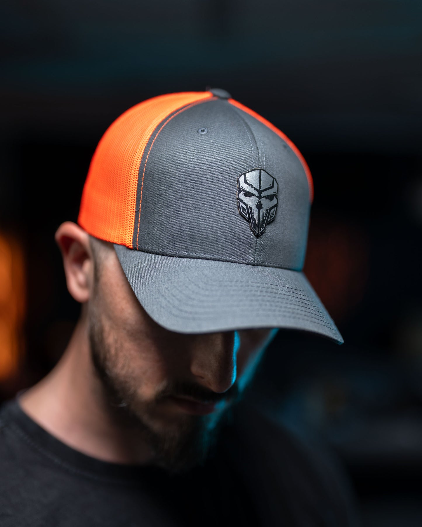 Fractured EXO Patch - Neon Orange / Charcoal Grey - The PL Method