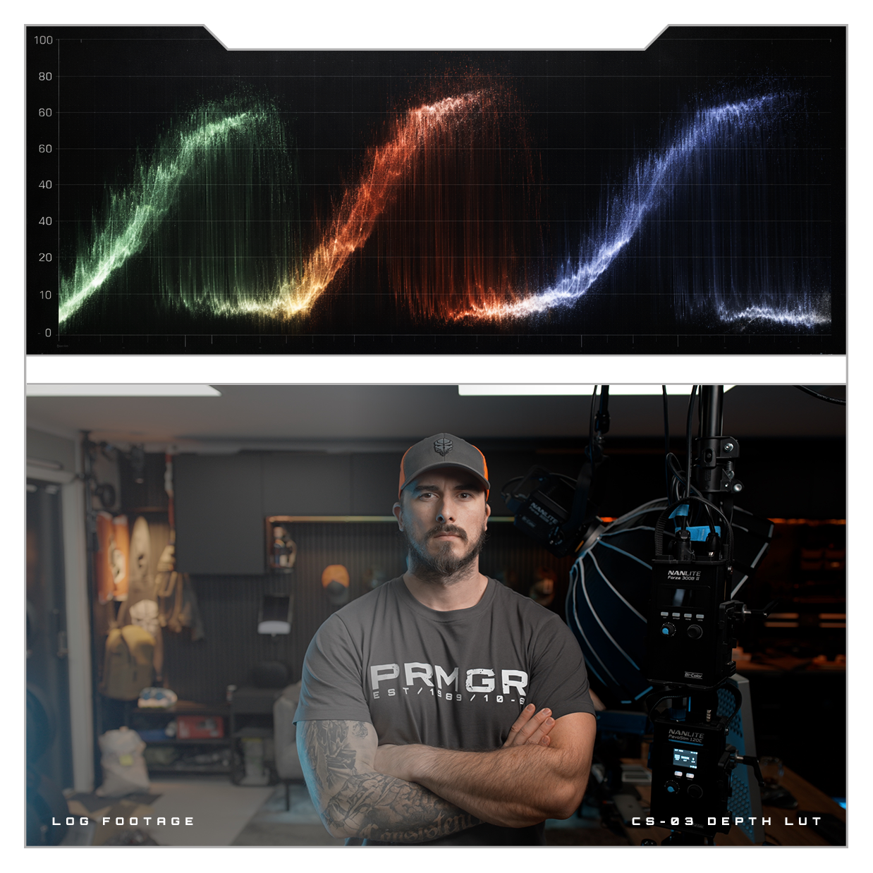 PRMGR CS-03 DEPTH LUT // Sony S-Log3 & DJI D-Log