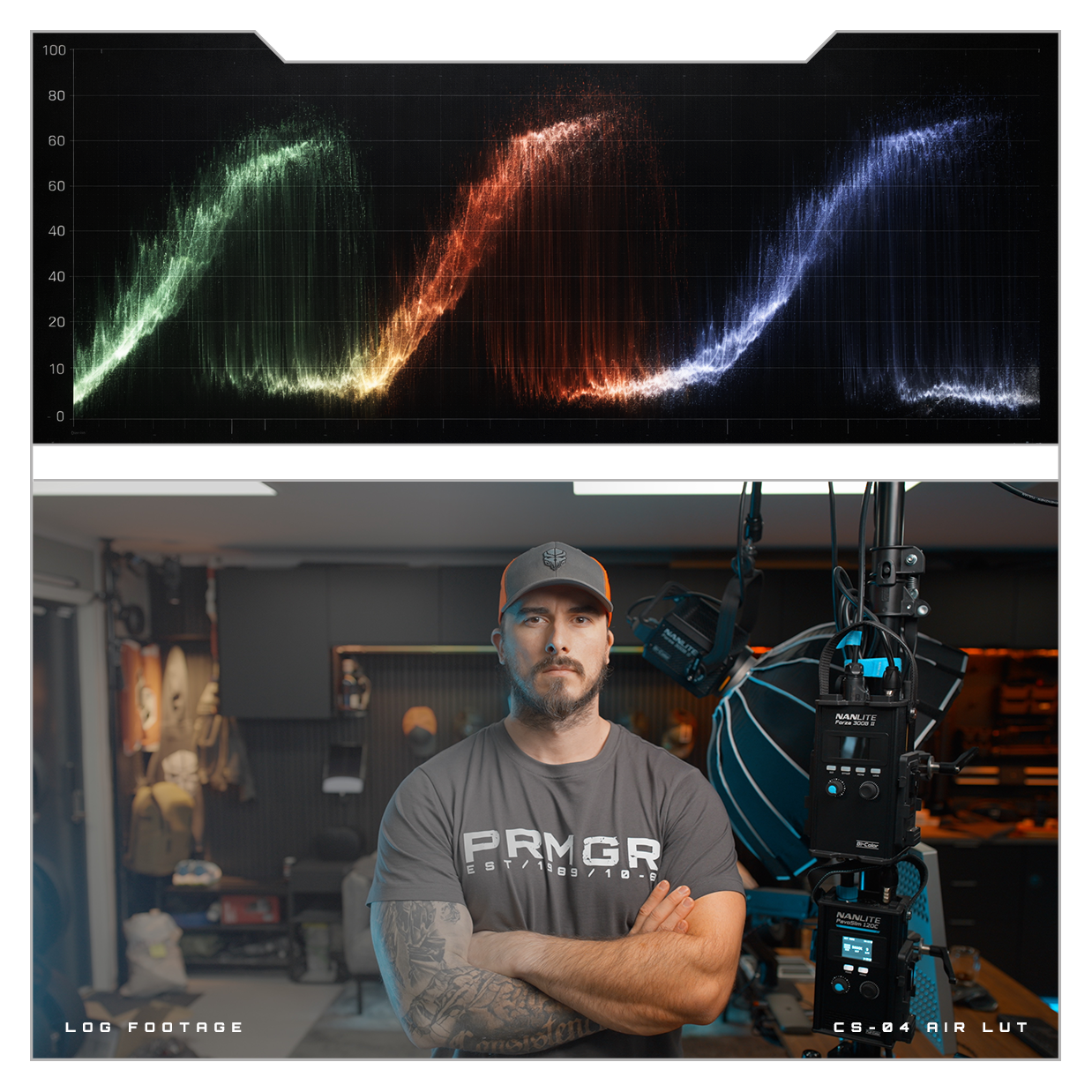 PRMGR CS-04 AIR LUT for Sony S-Log3 and DJI D-Log