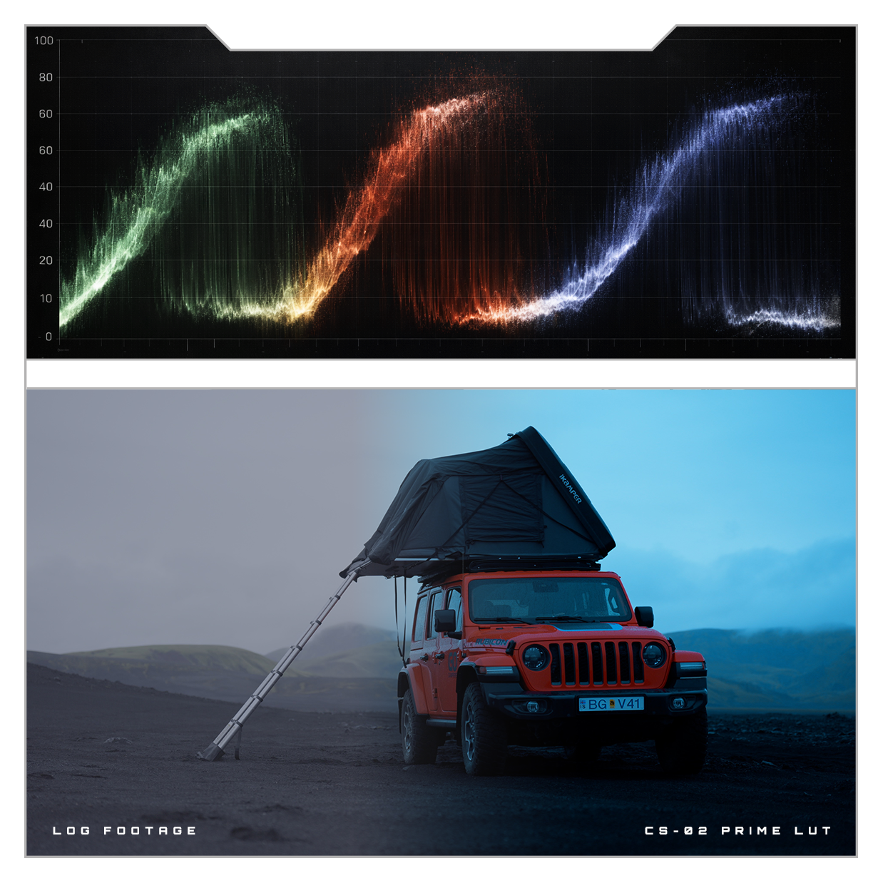 	PRMGR CS-02 PRIME LUT for Sony S-Log3 and DJI D-Log
